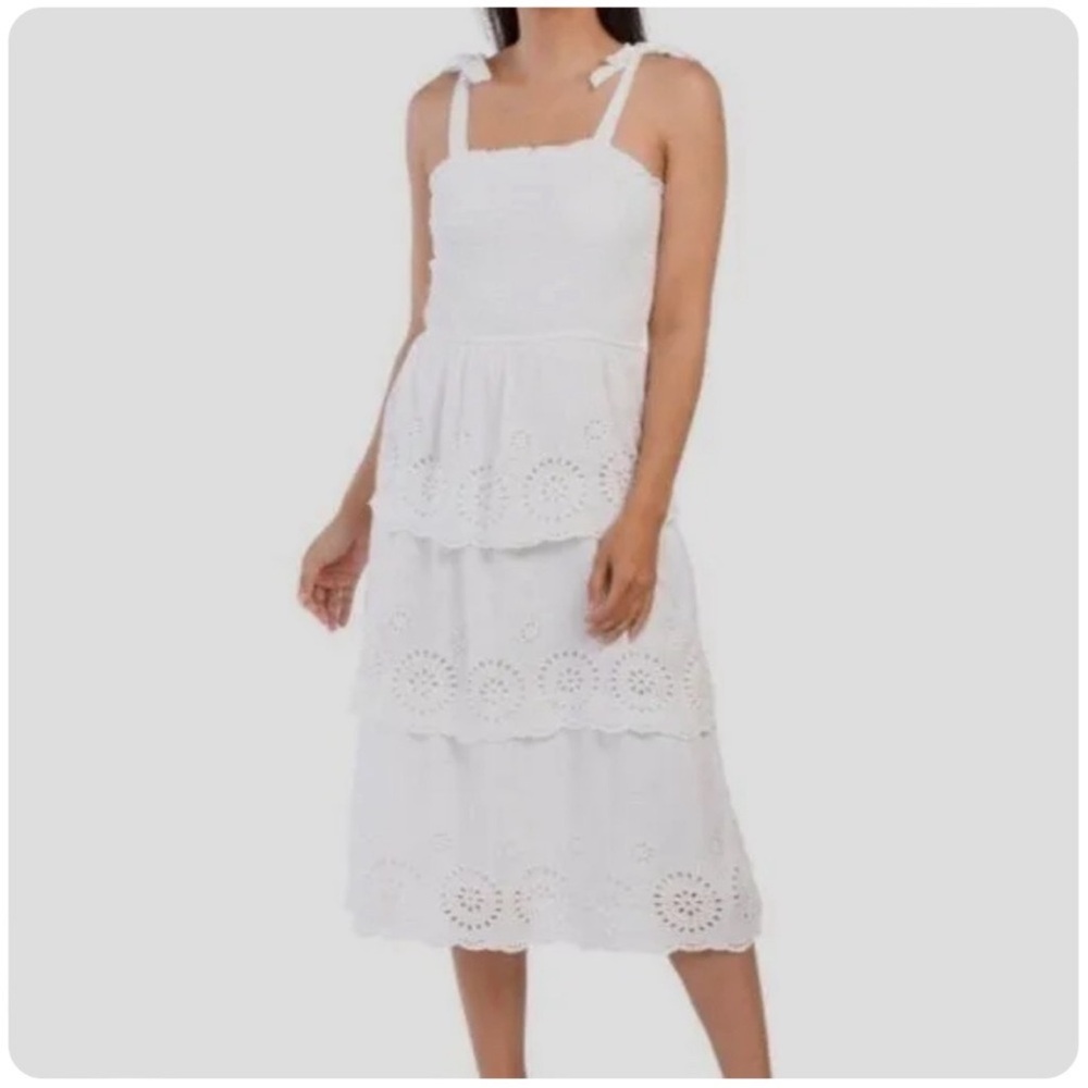Jessica Simpson White Eyelet Dress - Picture 4 of 14